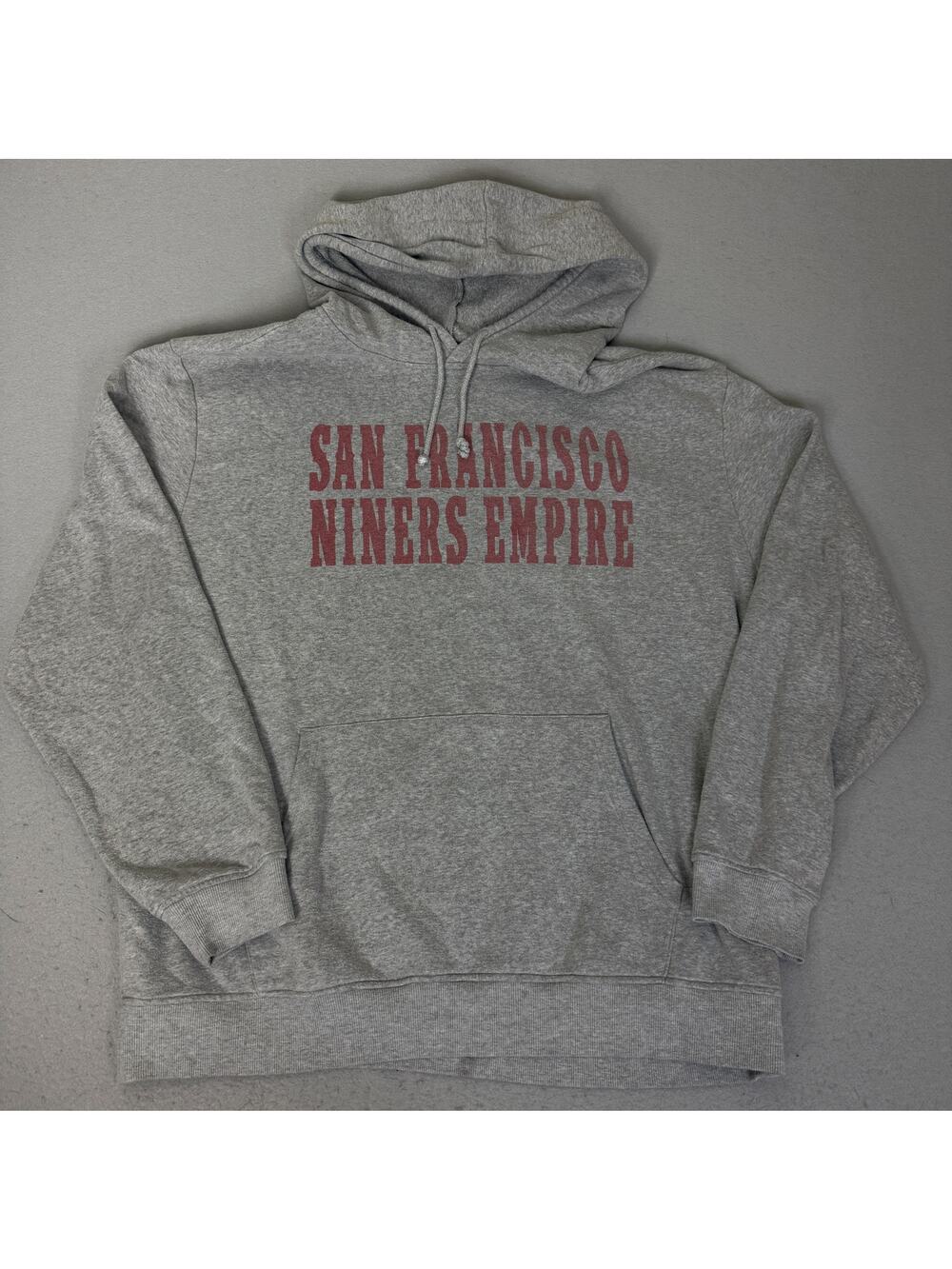 San Francisco 49ers Niners Empire Gray Pullover Hoodie XXL RN 94053 VOS Sports